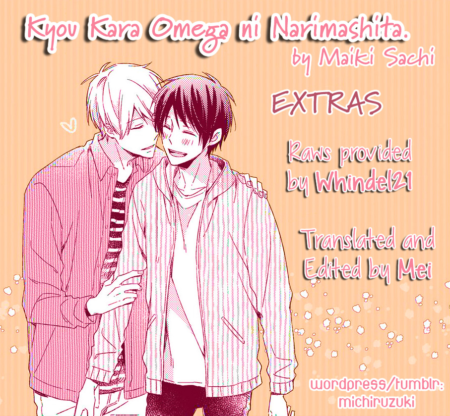 Kyou Kara Omega ni Narimashita. Chapter 6.3 page 27 - Chapter 6.3: Tankoubon Extras [END]
