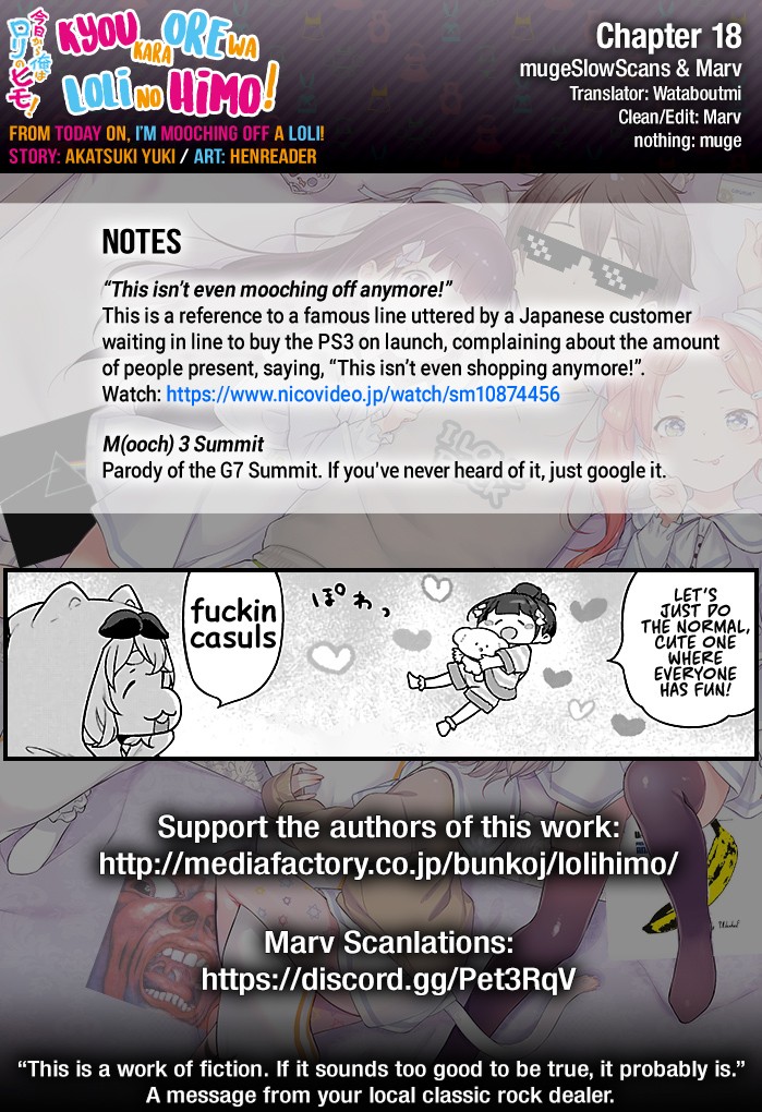 Kyou kara Ore wa Loli no Himo! Chapter 18 page 26 - Chapter 18: Pajama Party Without Mooch