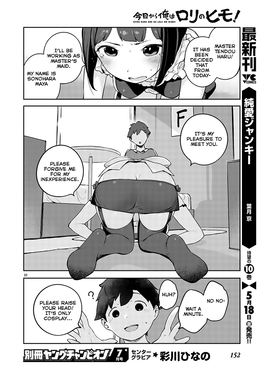 Kyou kara Ore wa Loli no Himo! Chapter 2 page 22 - Chapter 2: New Life with Maid-San