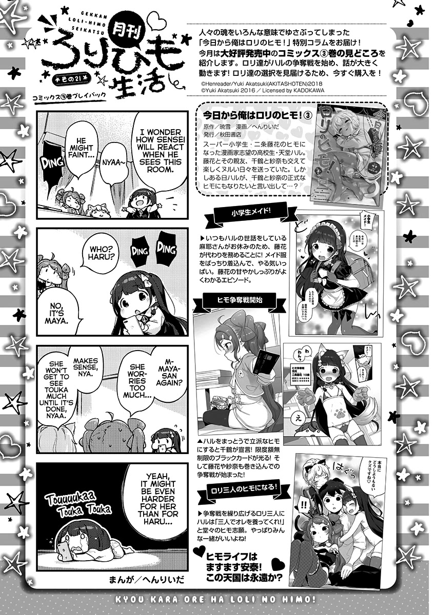Kyou kara Ore wa Loli no Himo! Chapter 21 page 25 - Chapter 21: A Mooch Is a Creature of Habit