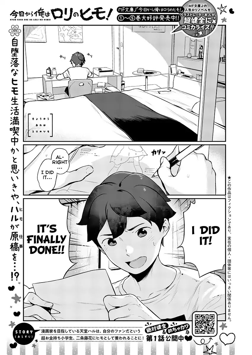 Kyou kara Ore wa Loli no Himo! Chapter 3 page 1 - Chapter 3: The Twin-Tailed Ojou-Sama