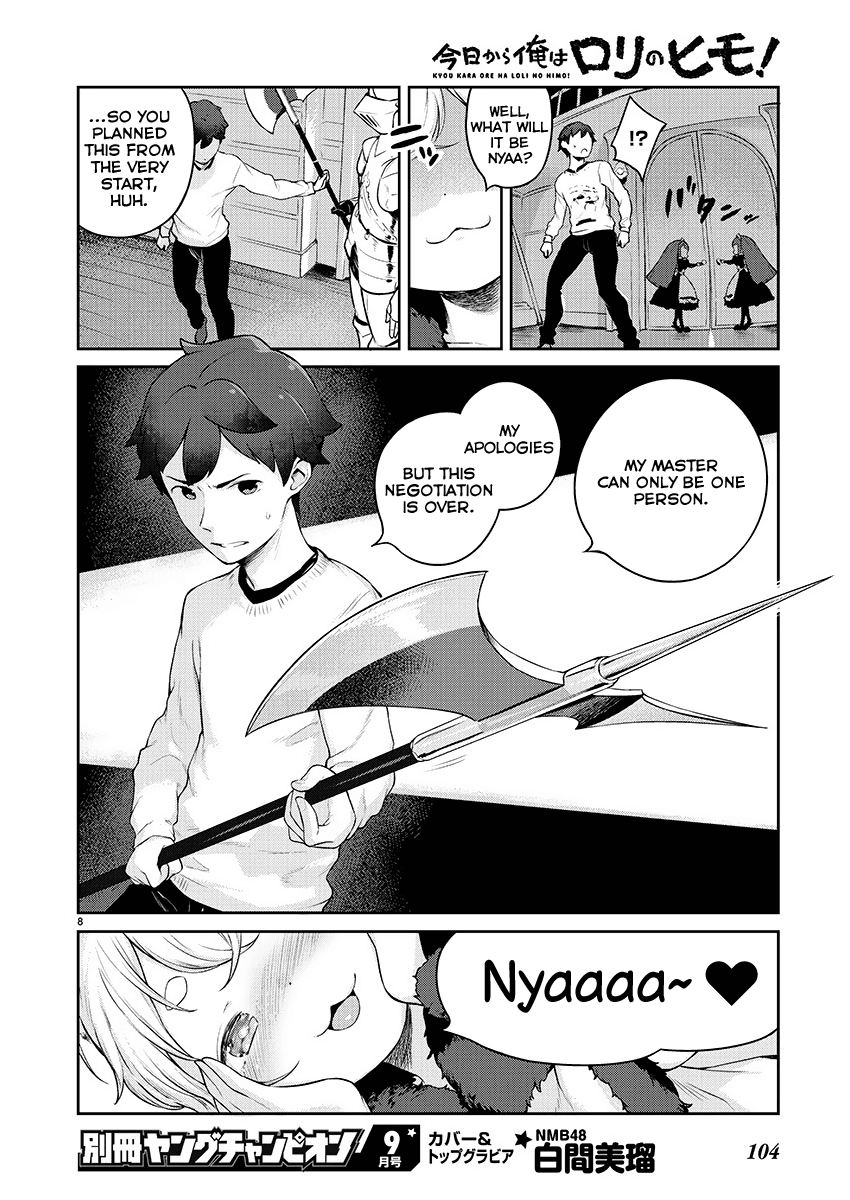 Kyou kara Ore wa Loli no Himo! Chapter 4 page 8 - Chapter 4: The Cat-Eared Ojou-Sama