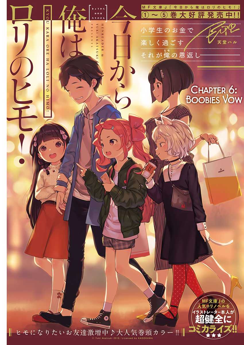 Kyou kara Ore wa Loli no Himo! Chapter 6 page 1 - Chapter 6: Boobies Vow