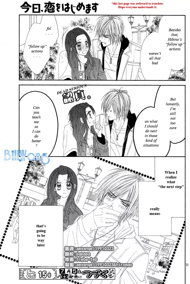 Kyou, Koi wo Hajimemasu Chapter 19 page 30 - Chapter 19