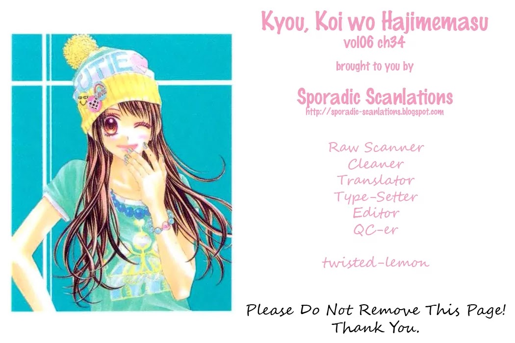 Kyou, Koi wo Hajimemasu Chapter 34 page 3 - Chapter 34