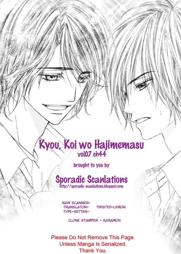 Kyou, Koi wo Hajimemasu Chapter 44 page 1 - Chapter 44
