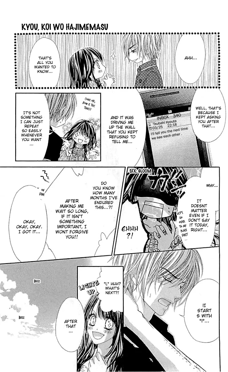 Kyou, Koi wo Hajimemasu Chapter 97 page 32 - Chapter 97