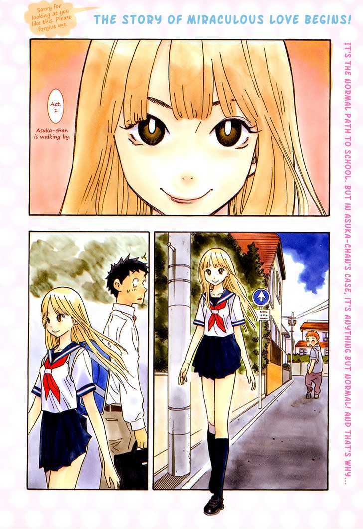 Kyou no Asuka Show Chapter 1 page 2 - Chapter 1 : Asuka-chan is walking by.