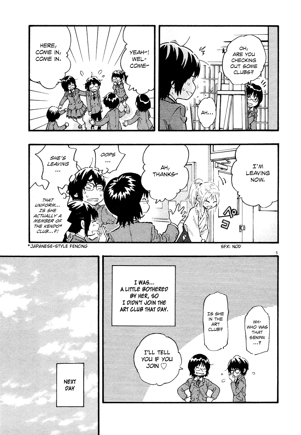 Kyou no Asuka Show Chapter 20 page 5 - Chapter 20 : Club Activity