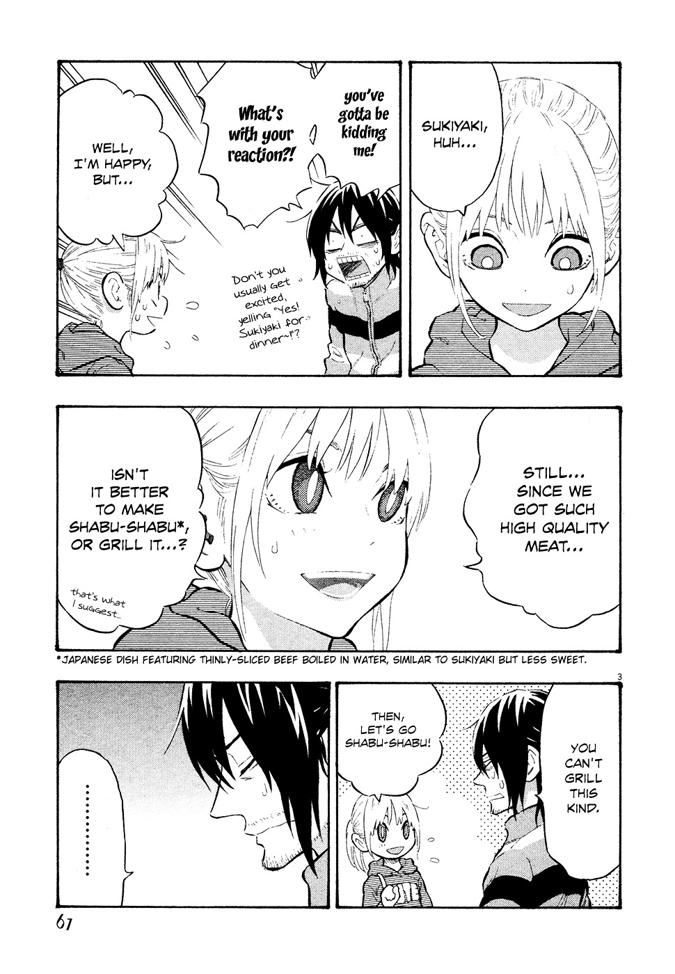 Kyou no Asuka Show Chapter 42 page 3 - Chapter 42 : Sukiyaki