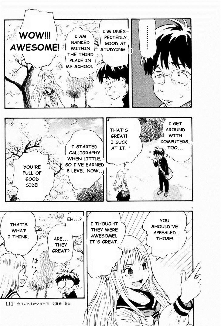 Kyou no Asuka Show Chapter 9 page 7 - Chapter 9 : Confession