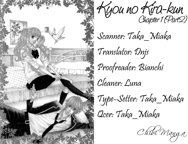 Kyou no Kira-kun Chapter 1.2 page 1 - Chapter 1.2