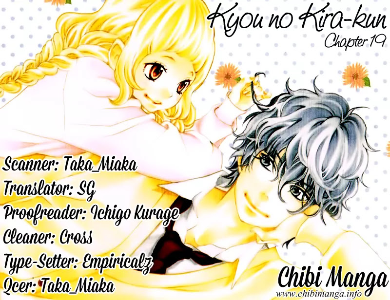 Kyou no Kira-kun Chapter 19 page 1 - Chapter 19: Goodbye, Pity and Sadness