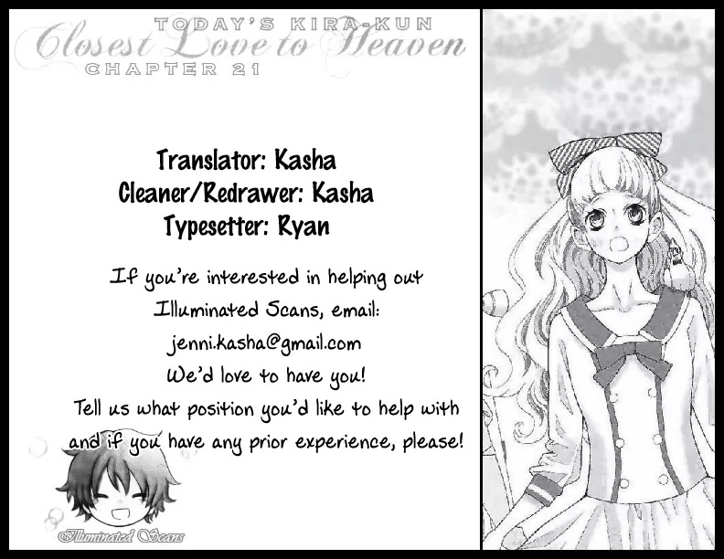 Kyou no Kira-kun Chapter 21 page 1 - Chapter 21: The Disease of Love