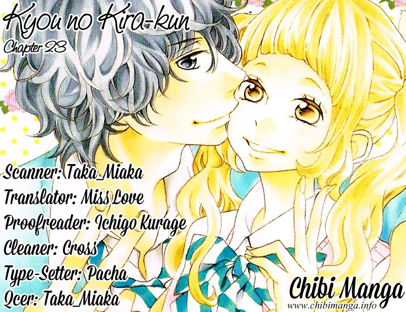 Kyou no Kira-kun Chapter 23 page 1 - Chapter 23: Infinite Love Song