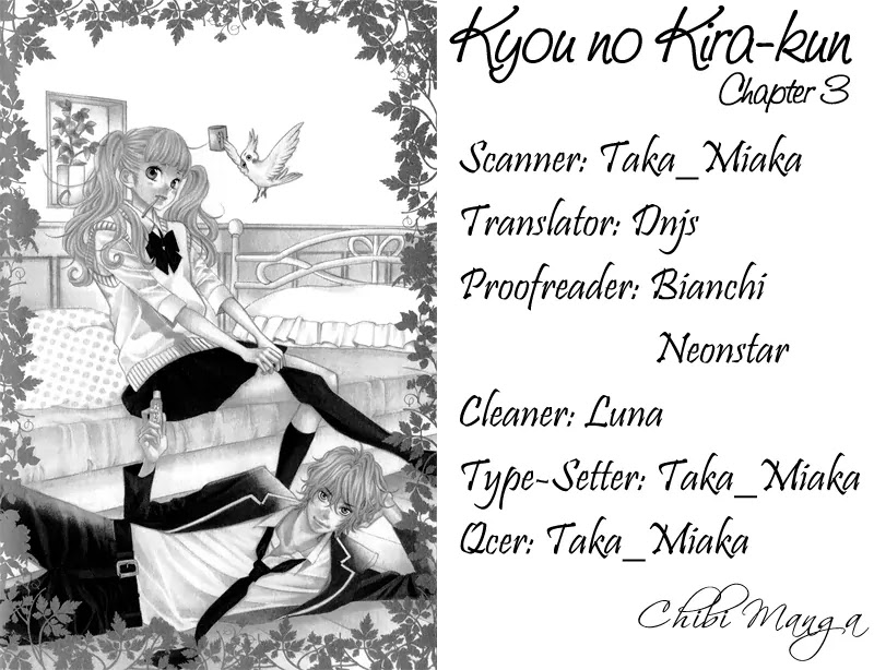 Kyou no Kira-kun Chapter 3 page 1 - Chapter 3
