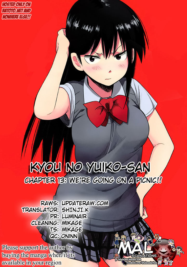 Kyou no Yuiko-san Chapter 13 page 14 - Chapter 13 : We're Going on a Picnic!!