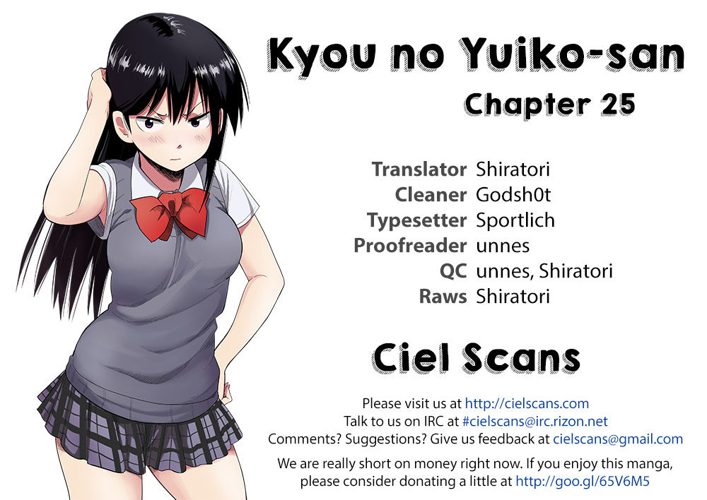 Kyou no Yuiko-san Chapter 25 page 1 - Chapter 25 : I hate that type of woman!!