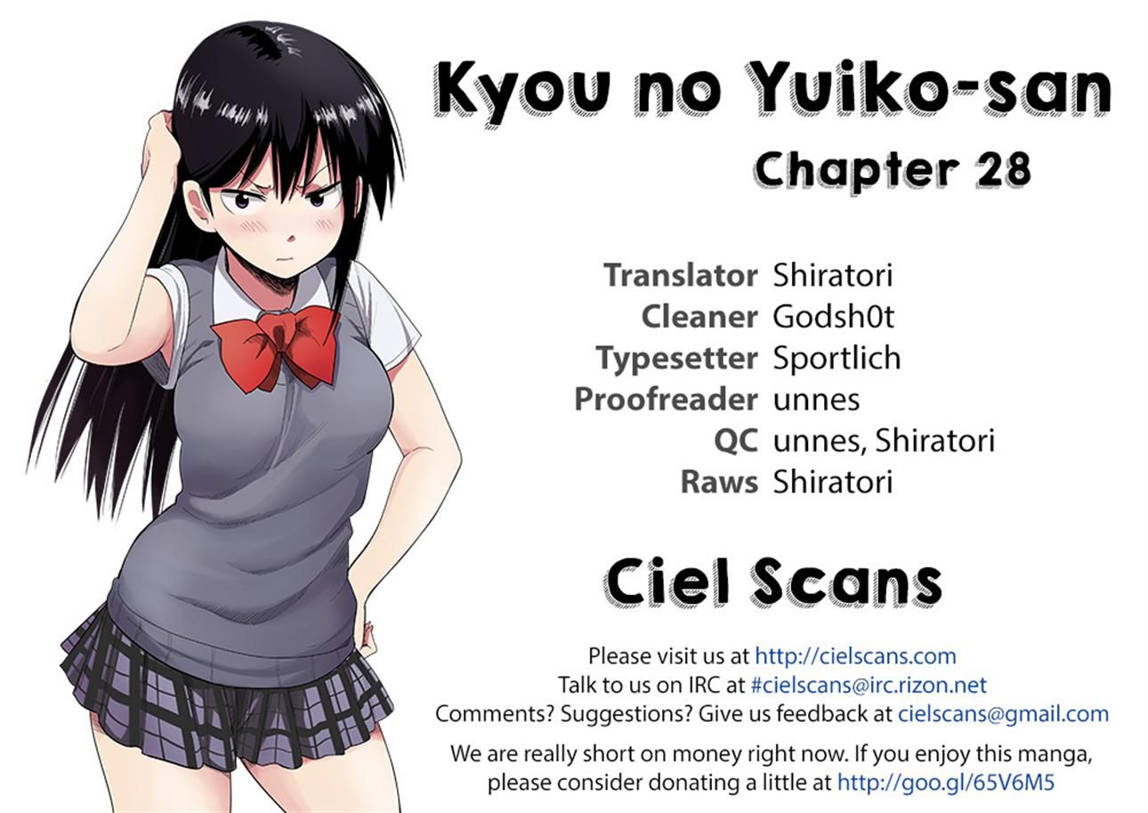Kyou no Yuiko-san Chapter 28 page 16 - Chapter 28 : It's raining!!