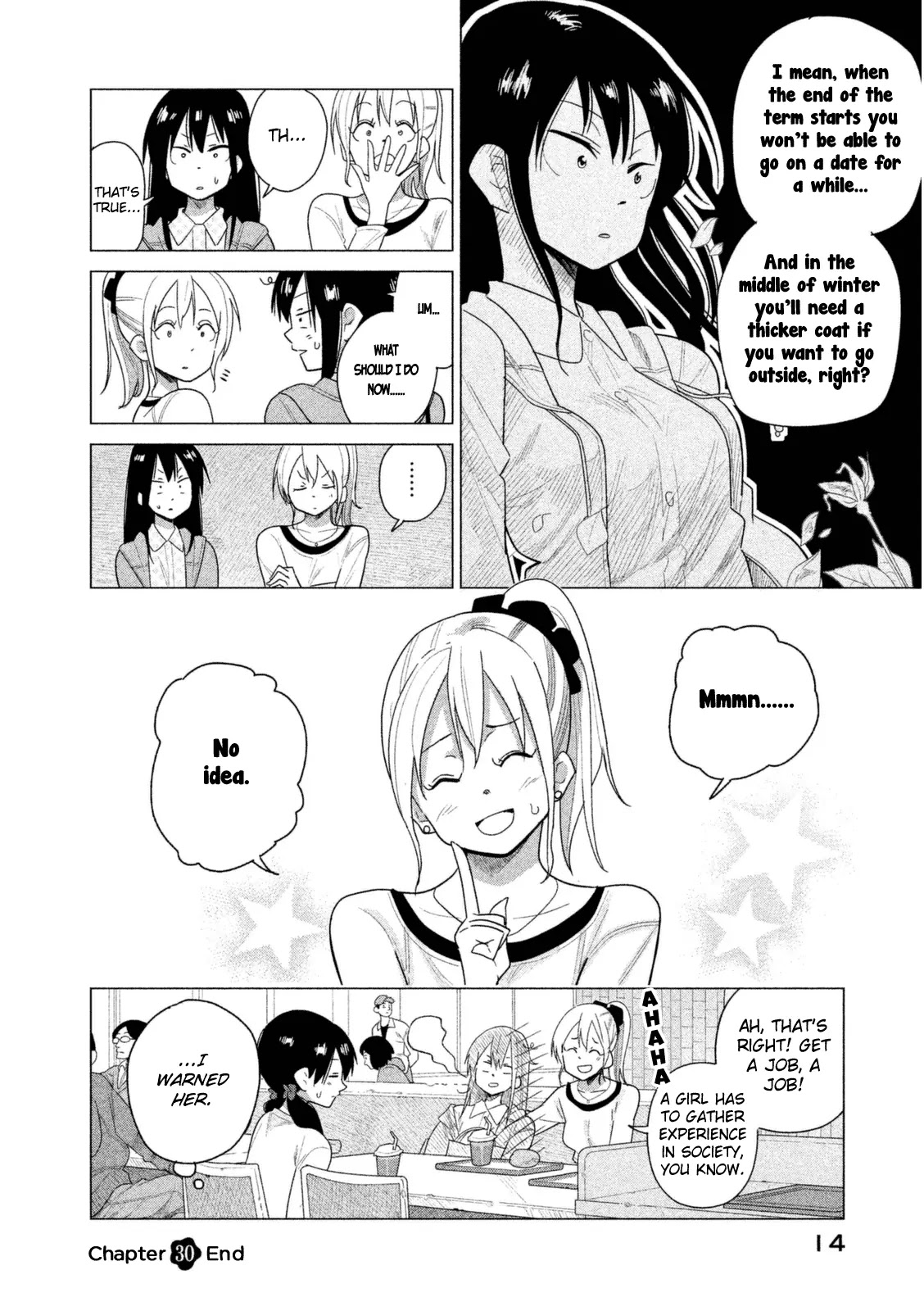 Kyou no Yuiko-san Chapter 30 page 17 - Chapter 30 : It's a girl thing!