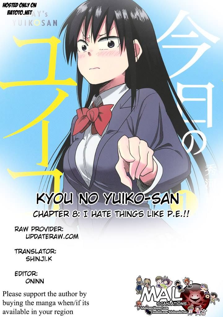 Kyou no Yuiko-san Chapter 8 page 16 - Chapter 8 : I hate things like PE!!