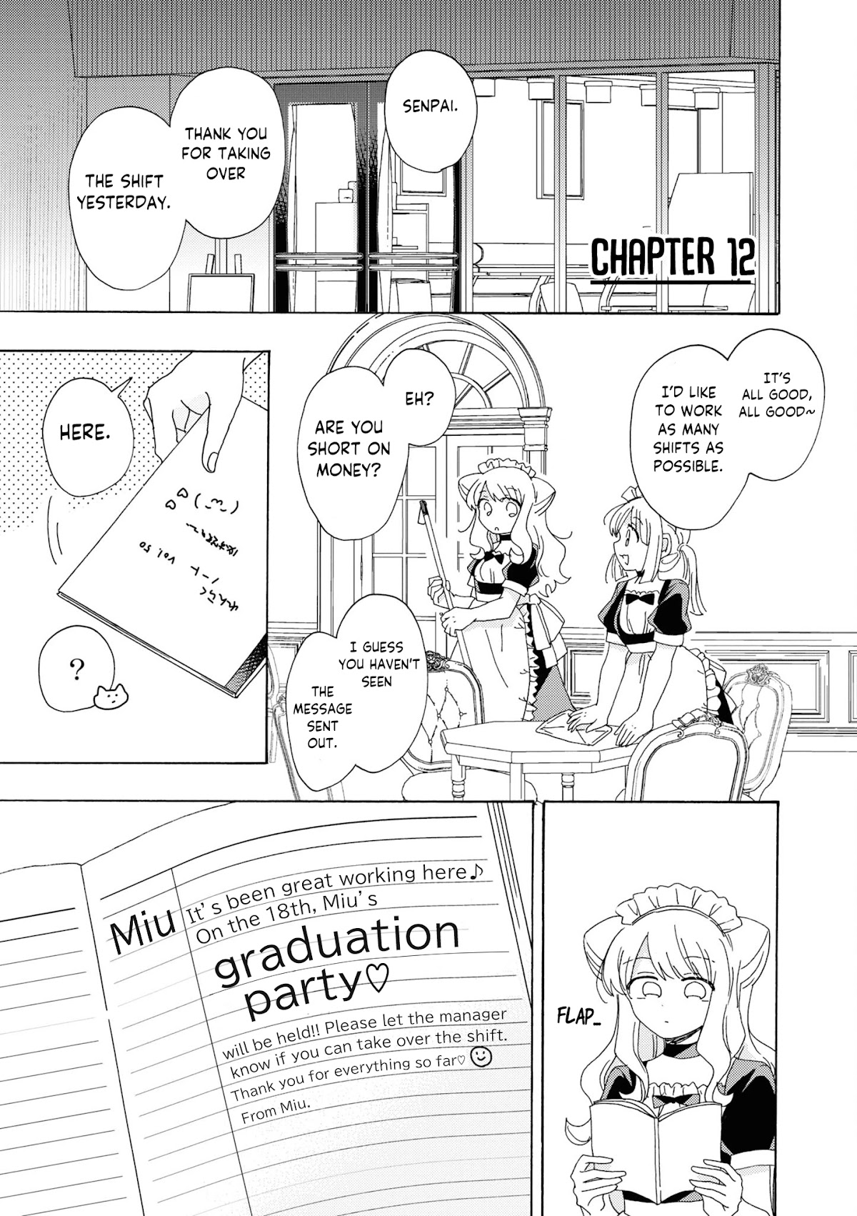 Kyou wa Mada Futsuu ni Narenai Chapter 12 page 1 - Chapter 12