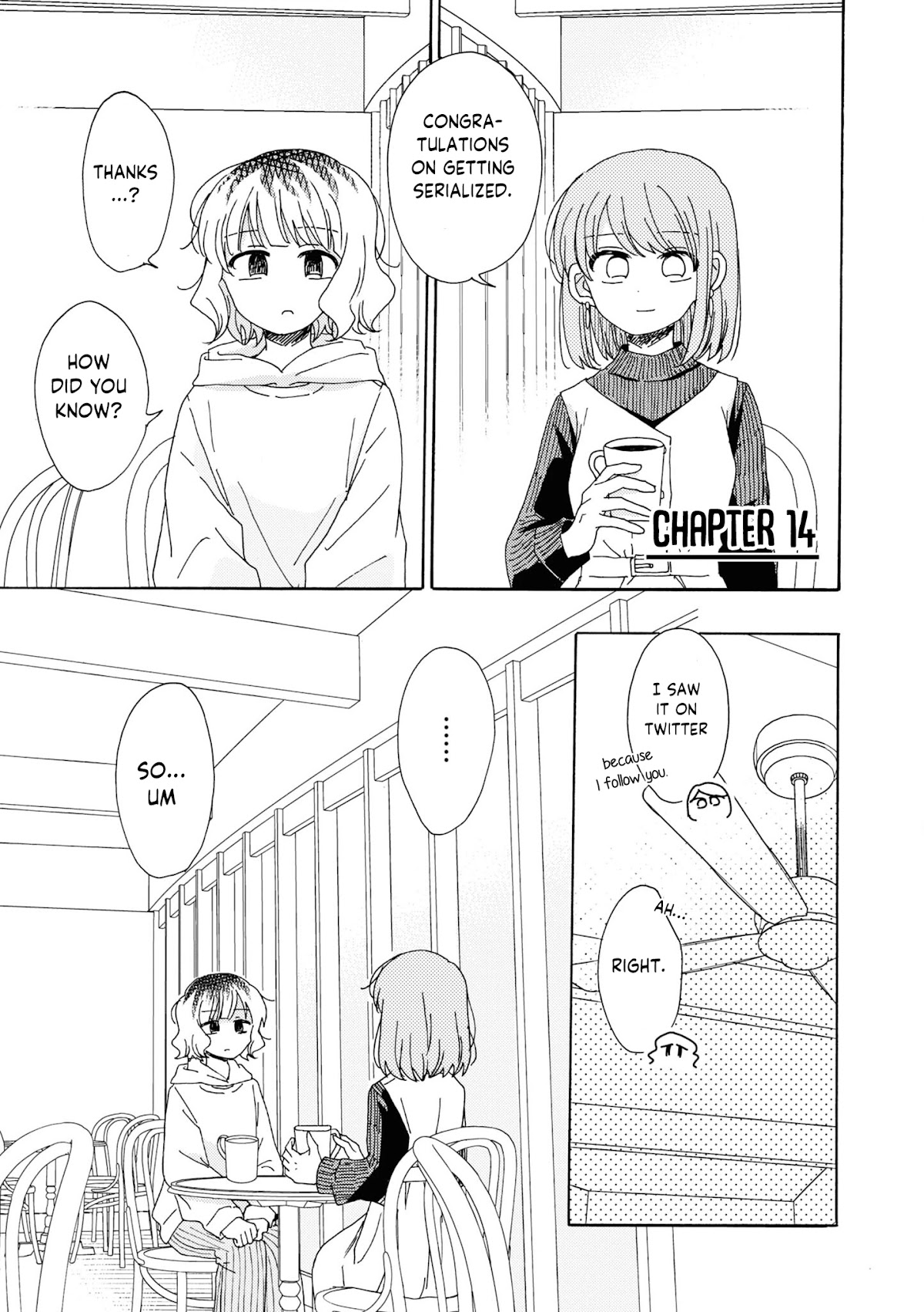 Kyou wa Mada Futsuu ni Narenai Chapter 14 page 1 - Chapter 14