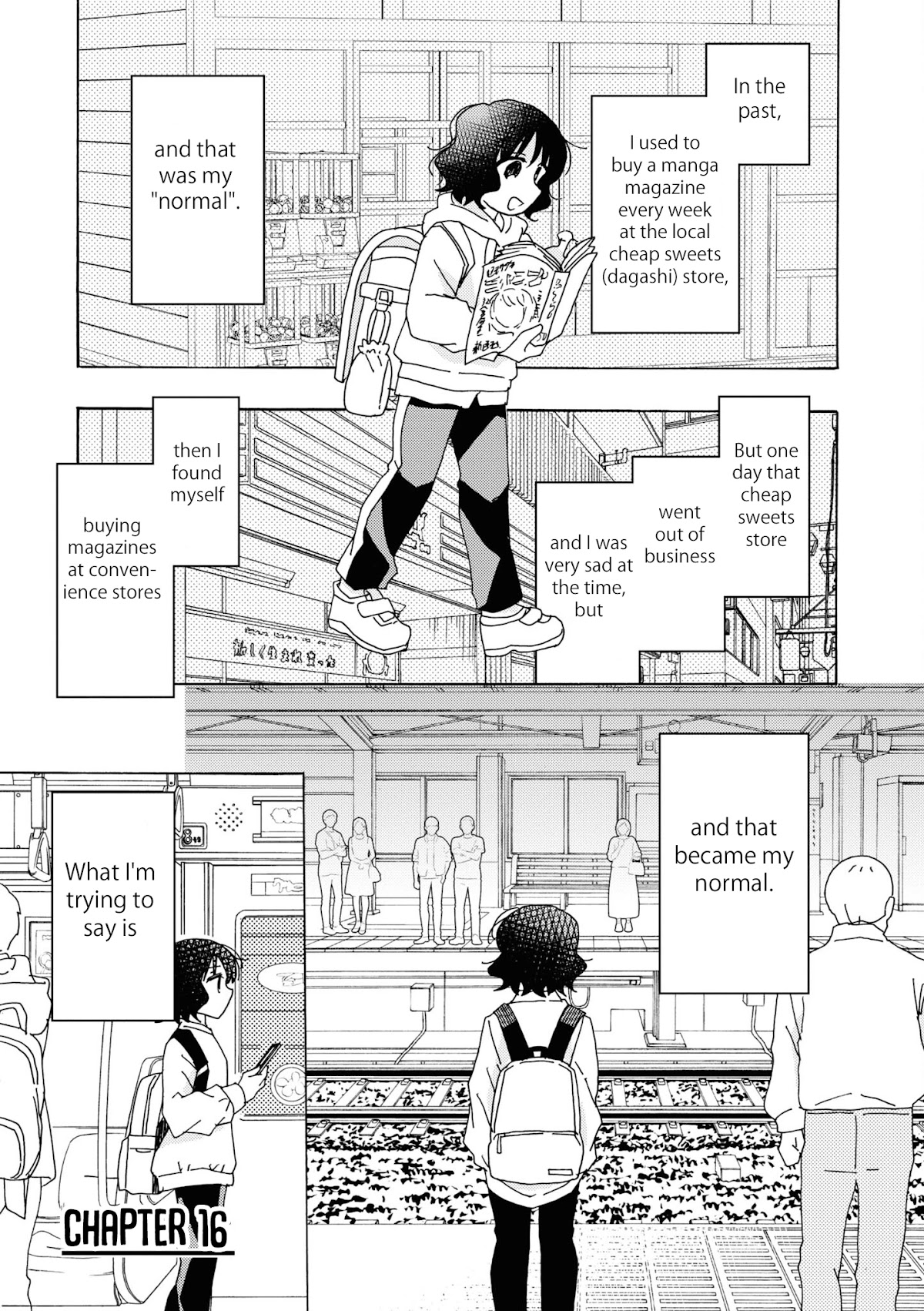 Kyou wa Mada Futsuu ni Narenai Chapter 16 page 1 - Chapter 16