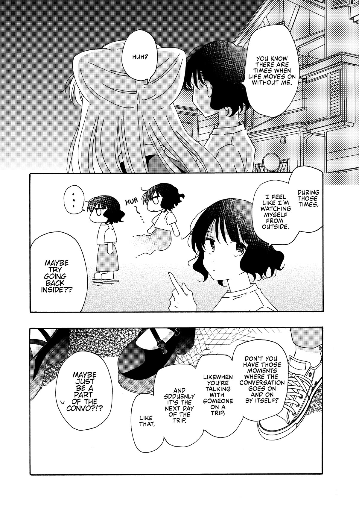 Kyou wa Mada Futsuu ni Narenai Chapter 18.3 page 1 - Chapter 18.3: Twitter Extra: I’ll Be Watching
