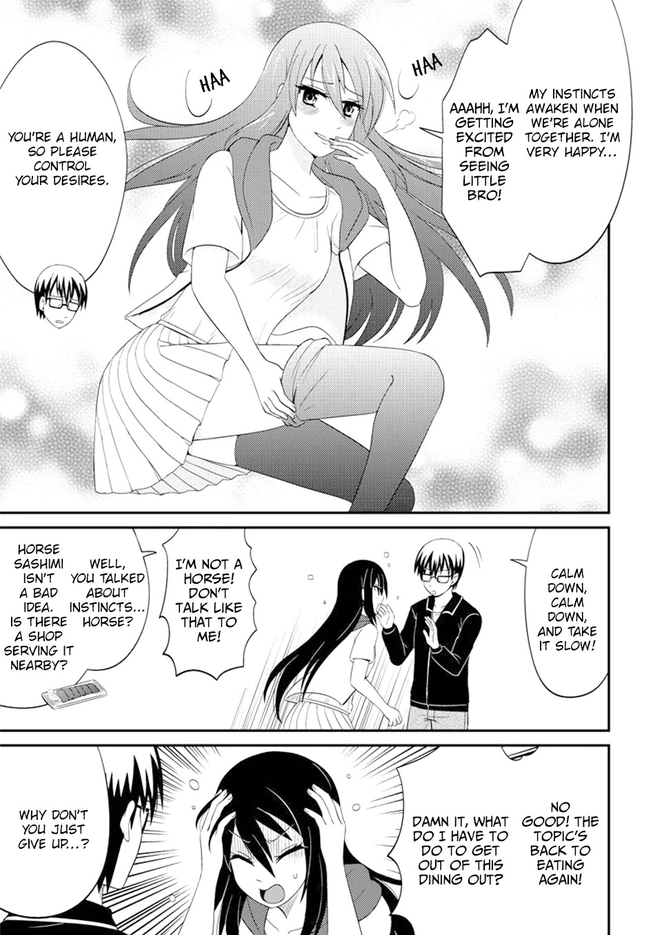 Kyoudai hodo Chikaku Tooimono wa Nai Chapter 79 page 6 - Chapter 79: The story of Hatred for dining out (Part 2)