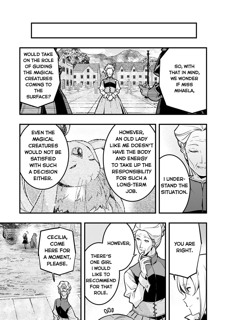Kyoukai Meikyuu to Ikai no Majutsushi Chapter 65 page 22 - Chapter 65: Old Lady Michaela