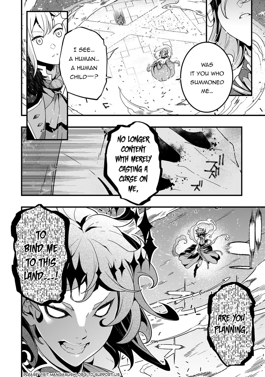 Kyoukai Meikyuu to Ikai no Majutsushi Chapter 73 page 10 - Chapter 73: Tephra the Volcanic Spirit