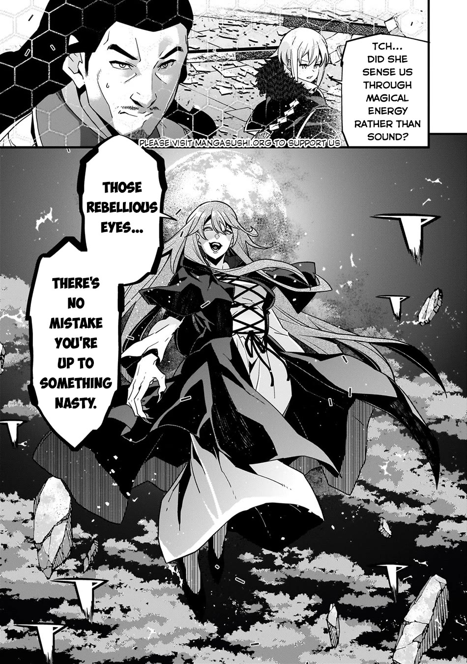 Kyoukai Meikyuu to Ikai no Majutsushi Chapter 74 page 16 - Chapter 74: The Signal to Start the Battle