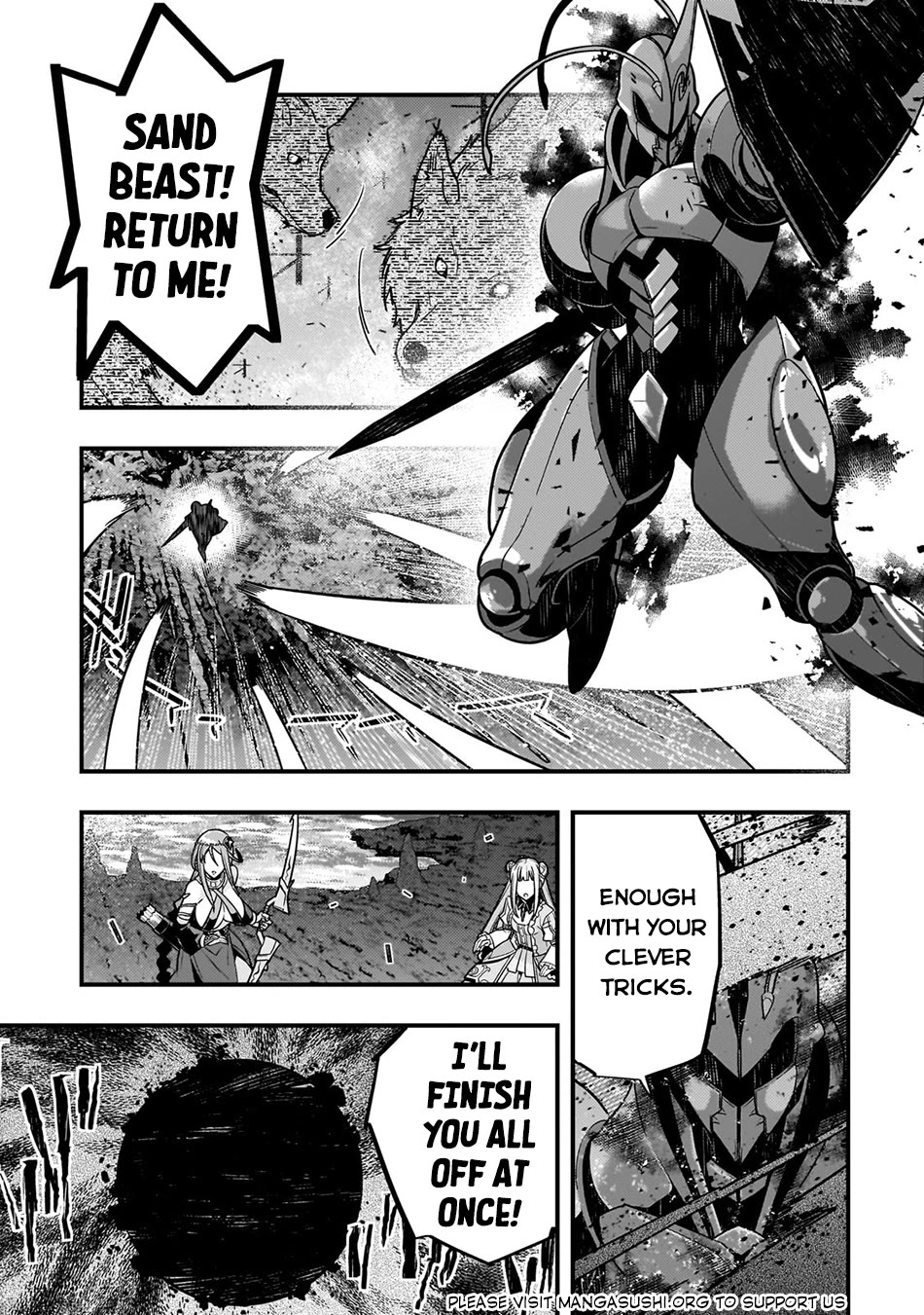Kyoukai Meikyuu to Ikai no Majutsushi Chapter 75 page 24 - Chapter 75: Knight of the Sand Beast