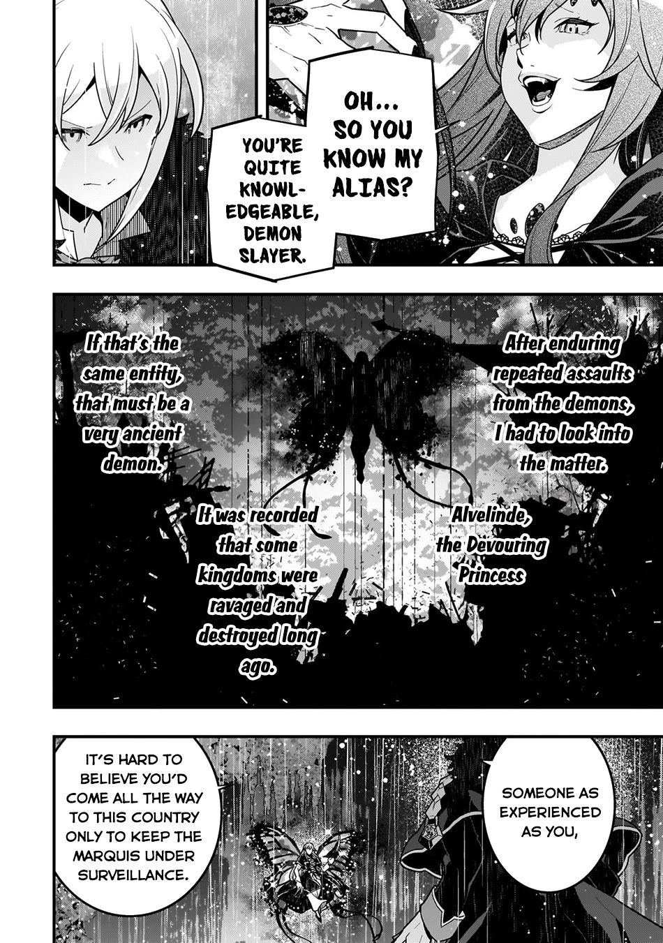 Kyoukai Meikyuu to Ikai no Majutsushi Chapter 76 page 4 - Chapter 76: Alvelinde, the Devouring Princess