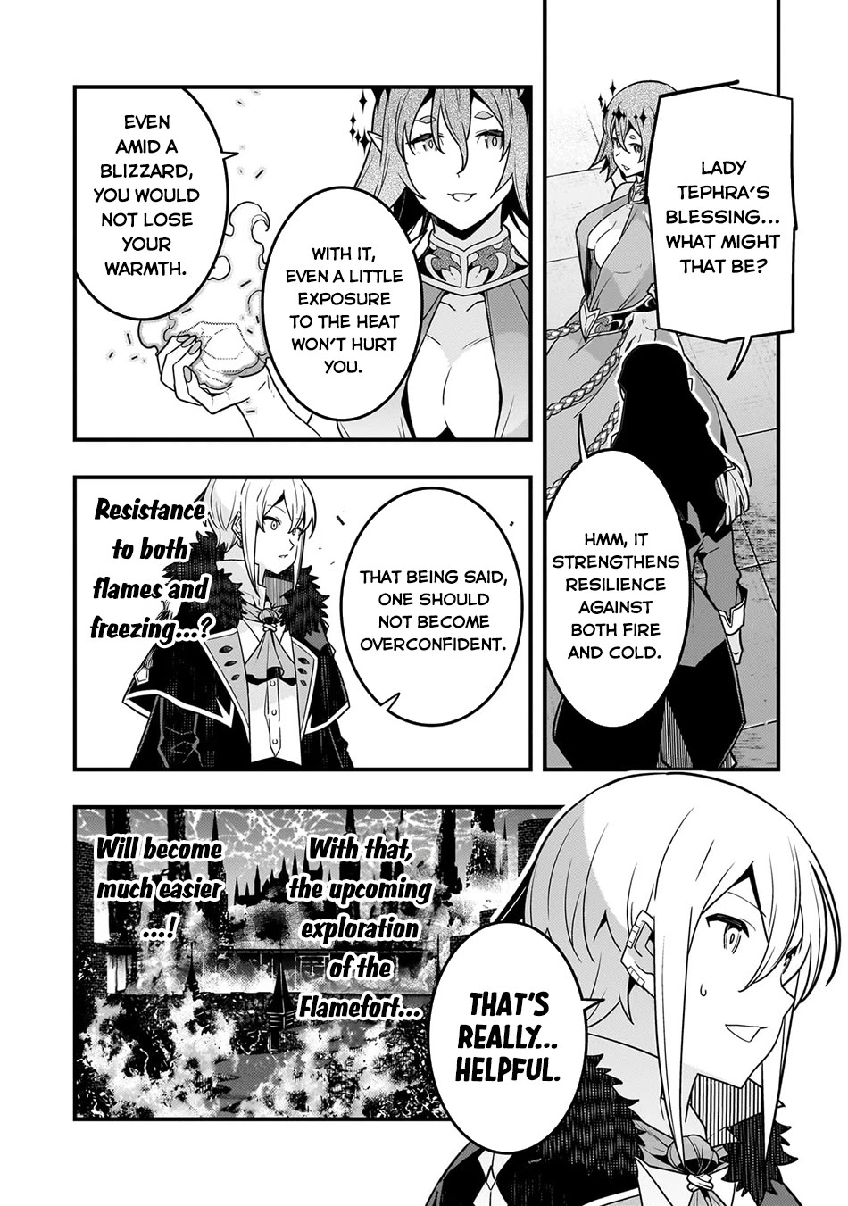 Kyoukai Meikyuu to Ikai no Majutsushi Chapter 77 page 14 - Chapter 77: Tephra’s Blessing