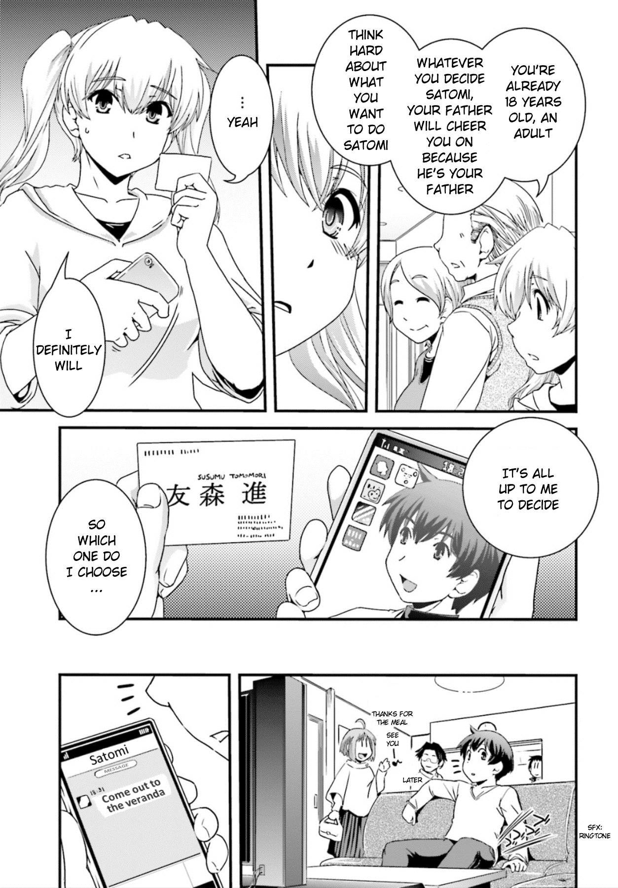 Kyoukai no Nai Sekai Chapter 14 page 22 - Chapter 14: Satomi's Determination