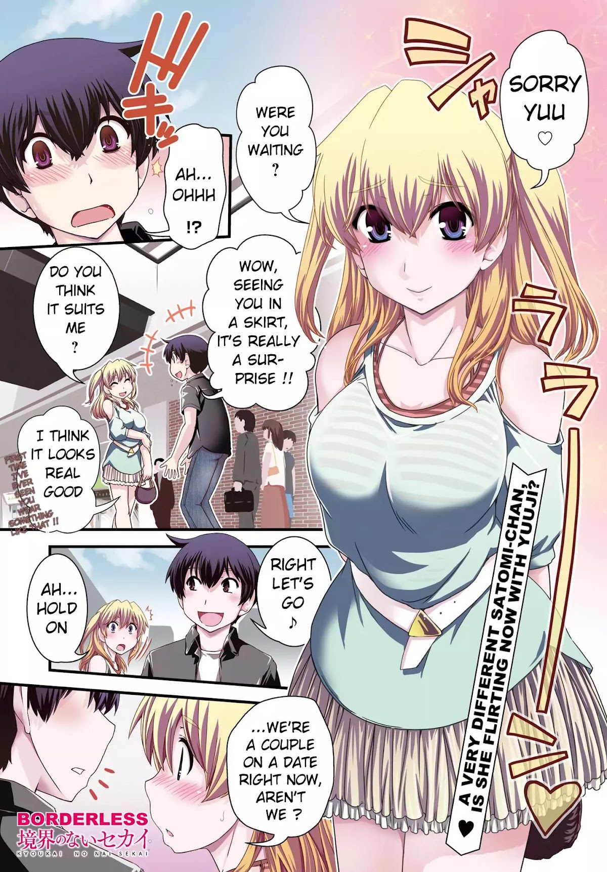 Kyoukai no Nai Sekai Chapter 17 page 1 - Chapter 17: Are Yuu and I Missing Something?