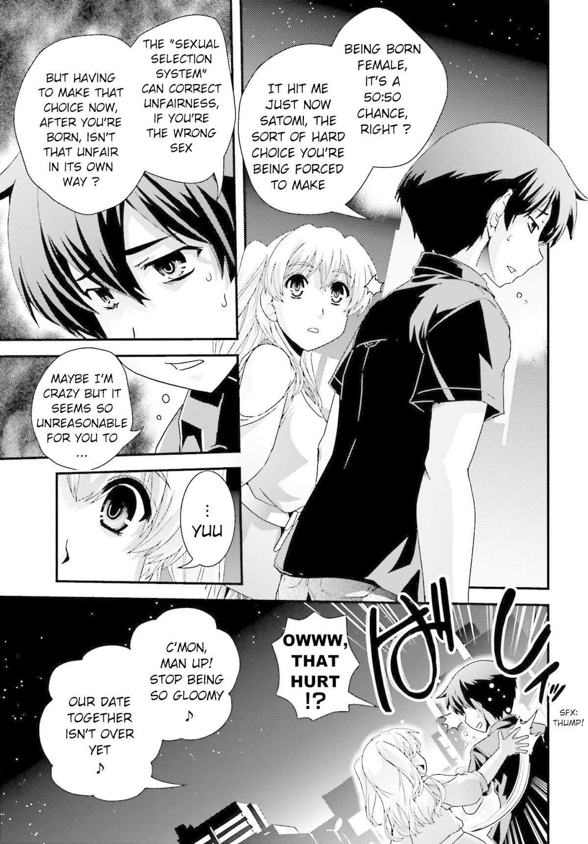 Kyoukai no Nai Sekai Chapter 18 page 9 - Chapter 18: Satomi's Decision