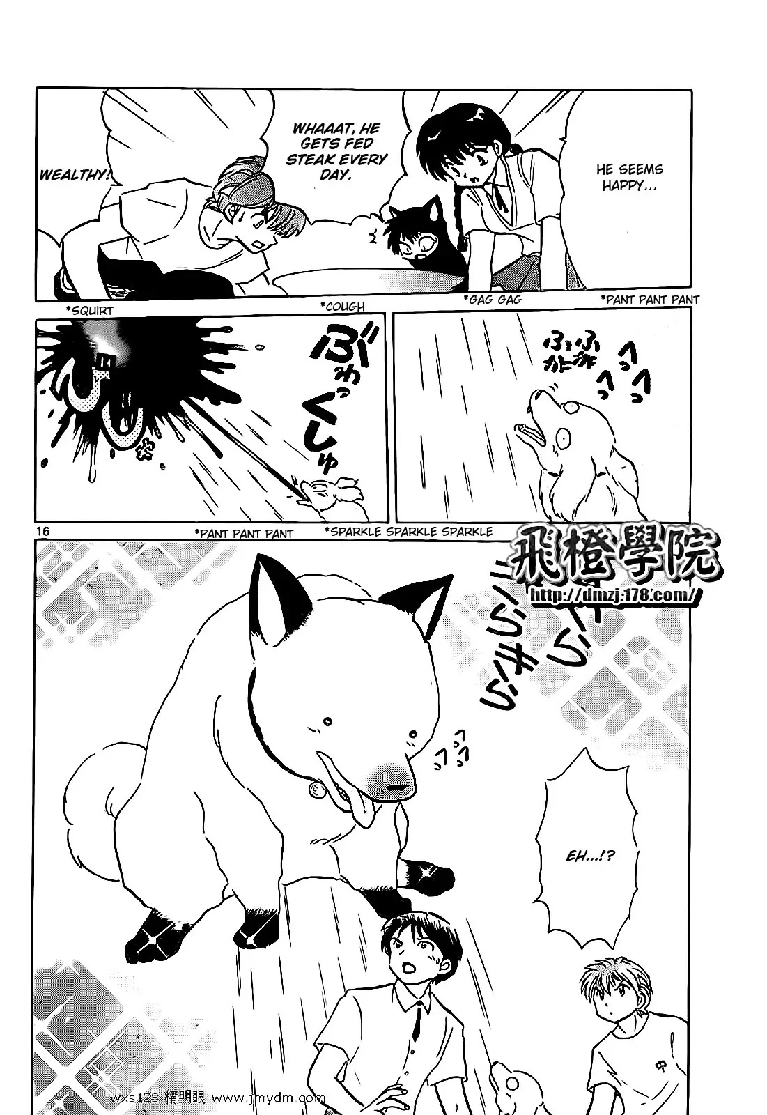 Kyoukai no Rinne Chapter 102 page 16 - Chapter 102: The Puppy in the Rain