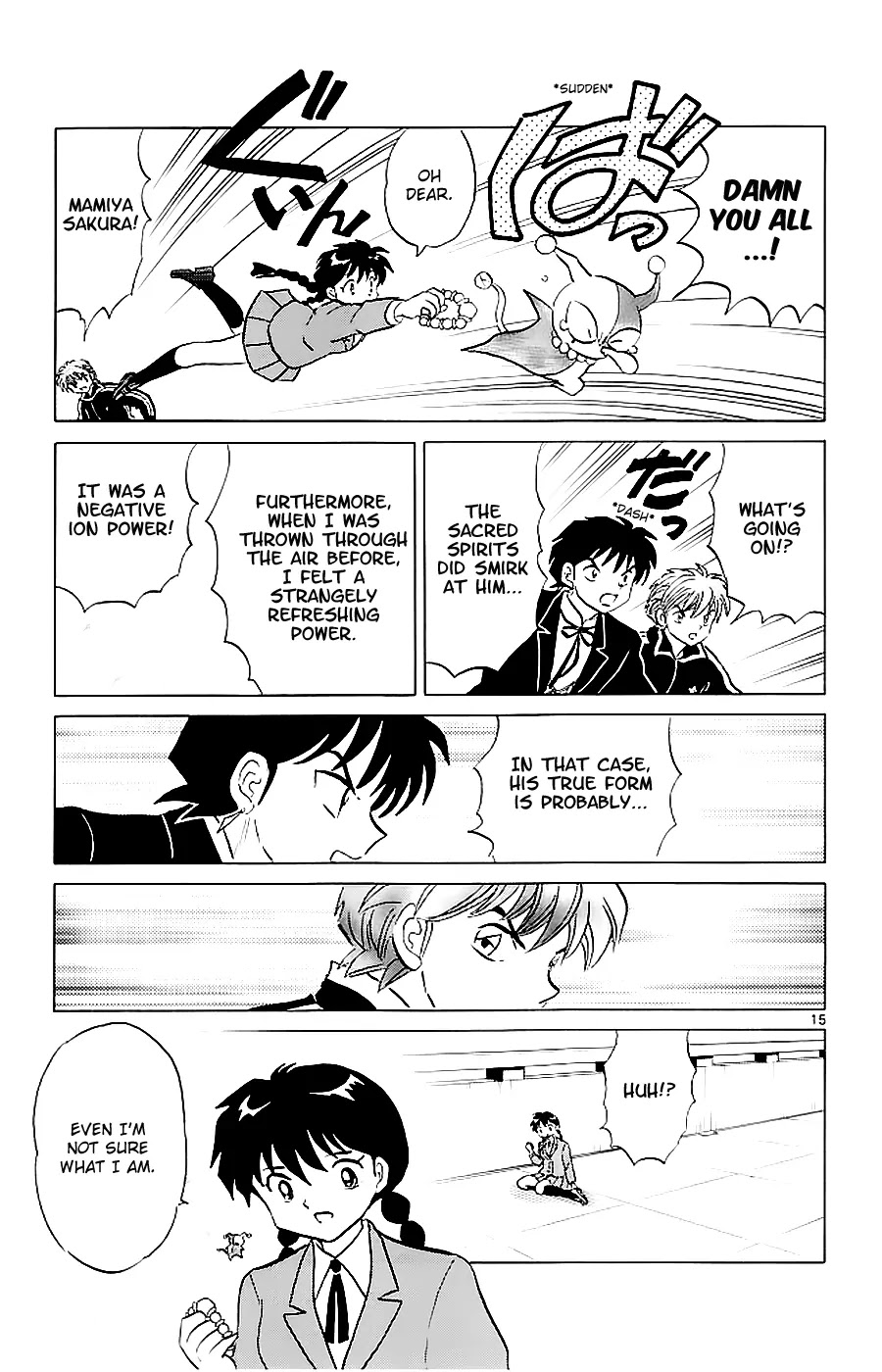 Kyoukai no Rinne Chapter 117 page 15 - Chapter 117: The Wandering Power Stone
