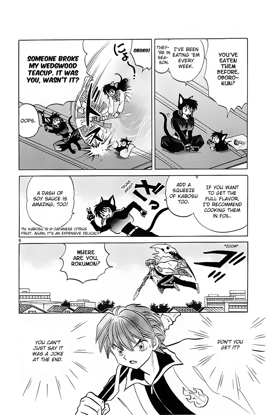 Kyoukai no Rinne Chapter 118 page 6 - Chapter 118: Matsutake Mushroom Madness