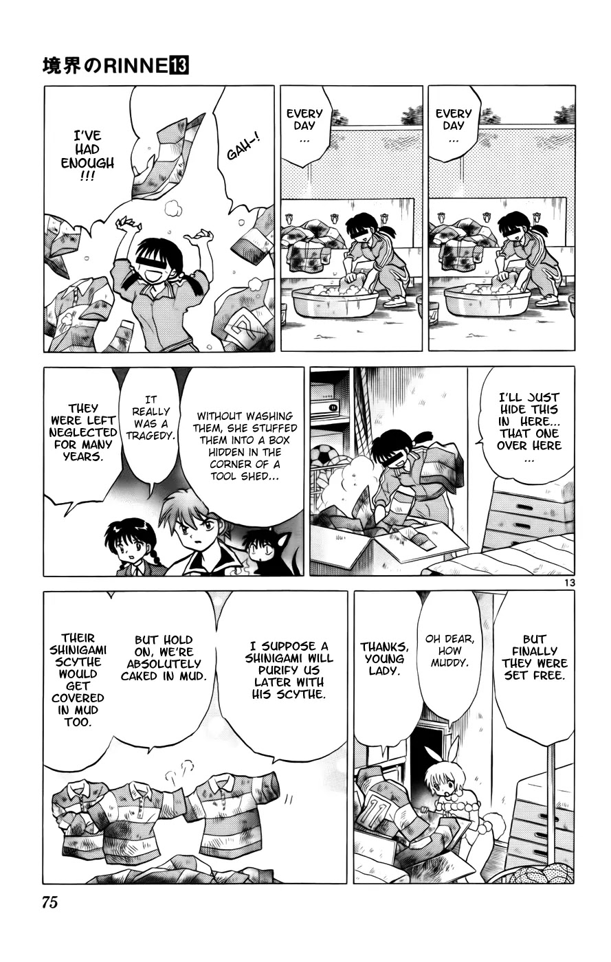 Kyoukai no Rinne Chapter 122 page 13 - Chapter 122: Would You Like some Wax?