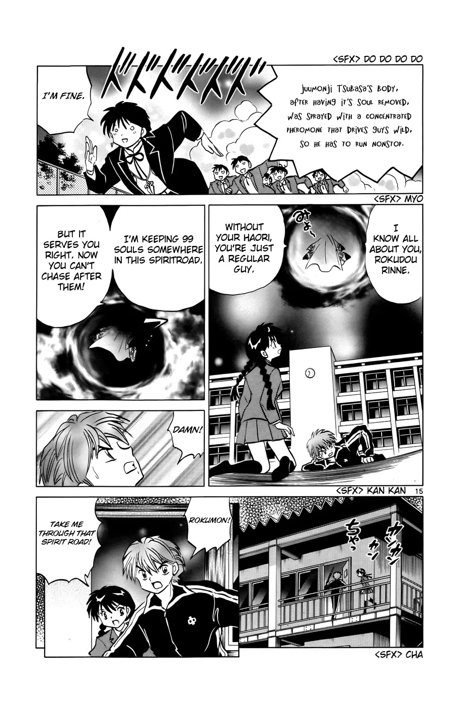 Kyoukai no Rinne Chapter 137 page 15 - Chapter 137: Aim for the Top