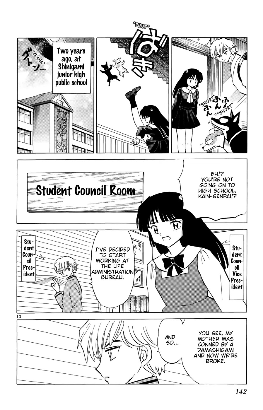 Kyoukai no Rinne Chapter 146 page 10 - Chapter 146: Tracking and Reunion
