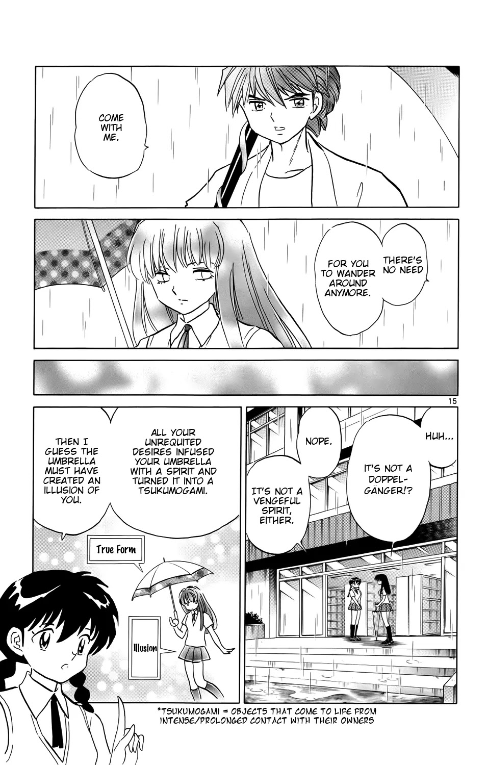 Kyoukai no Rinne Chapter 150 page 15 - Chapter 150: The Dream Umbrella of Love