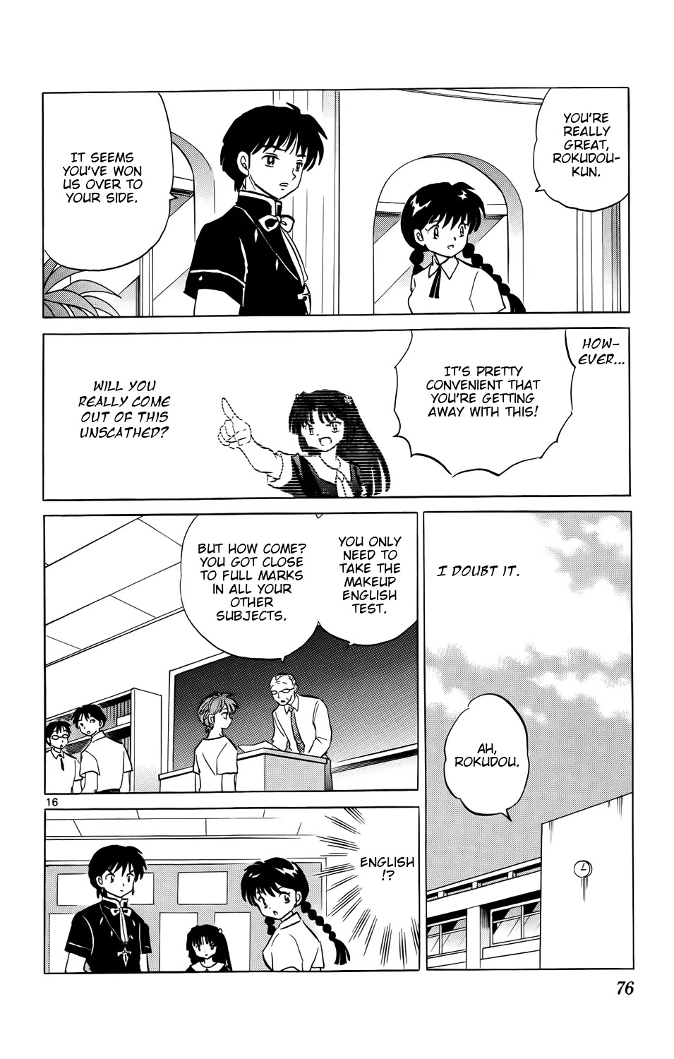 Kyoukai no Rinne Chapter 152 page 16 - Chapter 152: I'll Lend You my Right Arm