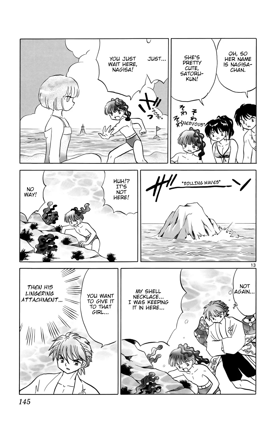 Kyoukai no Rinne Chapter 156 page 13 - Chapter 156: The Location of the Necklace