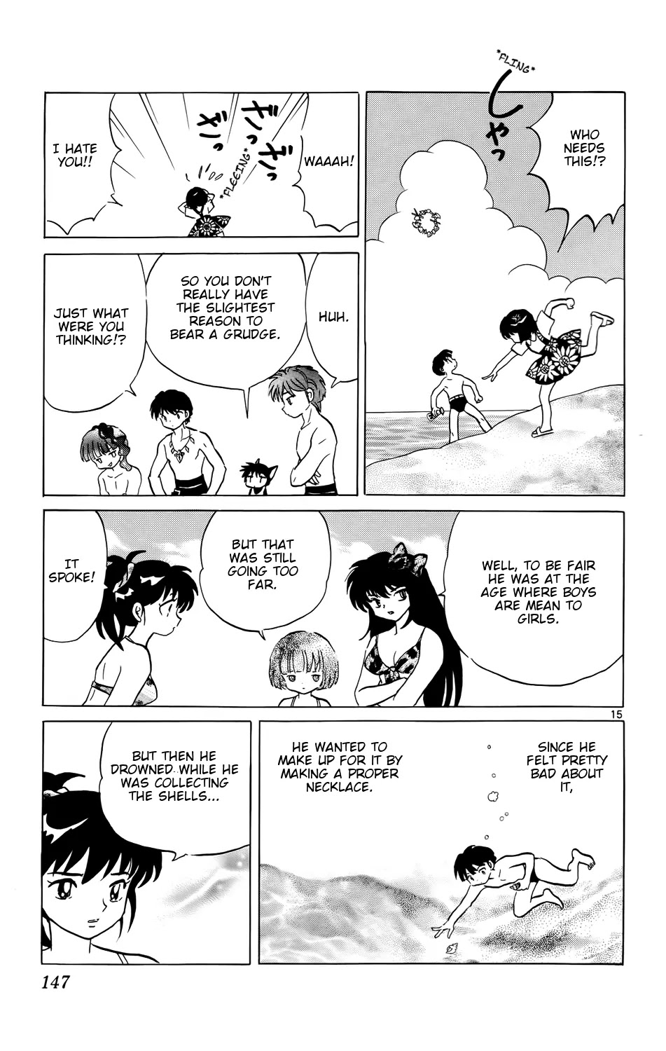 Kyoukai no Rinne Chapter 156 page 15 - Chapter 156: The Location of the Necklace