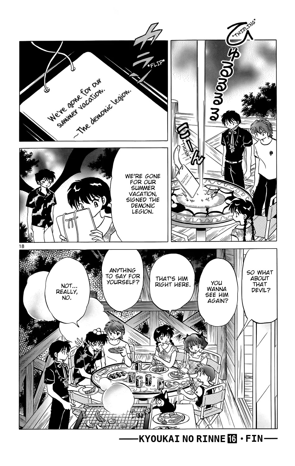Kyoukai no Rinne Chapter 158 page 18 - Chapter 158: The Campsite Devil